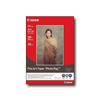 Canon A3+ (329 x 423 mm) Fine Art Paper Photo Rag (FA-PR1), 188 g/m2, 20-pack (0587B008AA)